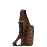 ルイ ヴィトン ダミエ ジェロニモス ショルダーバッグ ボディバッグ ウエストバッグ N51994 ブラウン PVC レザー メンズ LOUIS VUITTON 【中古】